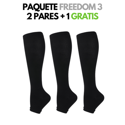FitFree - Medias de Compresión pie abierto (Unisex)